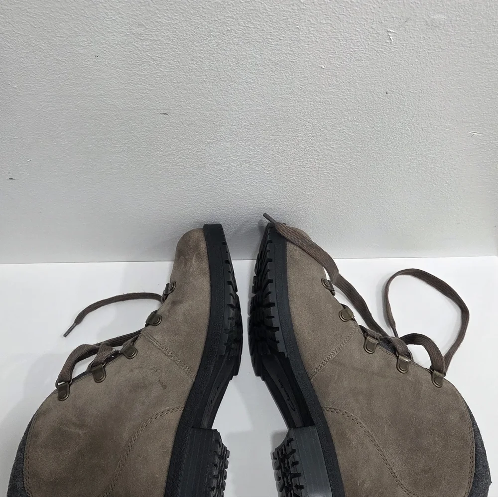 Clarks Women's Faralyn Alpha Blue Grey Suede Lace Up Hiking Boots Size 7